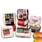 Recyclable Biodegradable Clamshell Burger Boxes Eco-Friendly Bagasse Fast Food Containers for Customized Shapes for sale