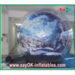 Inflatable Snow Ball / Transparent Inflatable Chrismas Snow Globe Bubble Dia 5M