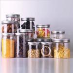 Honey 750ml Clear Round Plastic Jar With Gold Screw Lid