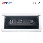 Multimedia Flip Up Conference Electrical Socket Embedded Desk Mounted Custom for sale