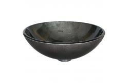 China Round Single Bowl Bathroom Sink With Foil Classic Countertop Vanity Basin supplier