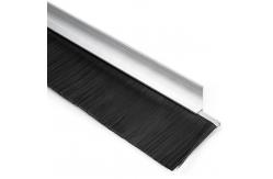 China Metal Door Seal Nylon Brush Draught Excluder Strip Brush Fin Weatherstripping supplier