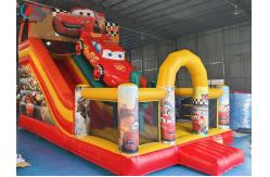 China Inflatable Slide The Cars Inflatable Dry Double Slides Castle supplier
