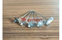 China Round / Rectangular Base Metal Lacing Anchors For Removable Insulation Blanket supplier