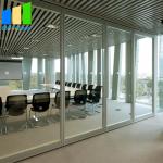 Aluminum Glass Folding Partition Walls Removing Sliding Glass Door for sale