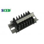 8.00mm Rail Mounted Terminal Blocks , 600V 10A Barrier Terminal Block With Any Poles for sale