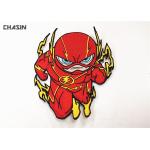 Heat - Cut Border Cool Clothing Embroidery Patches Hook And Loop Backing