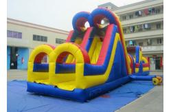 China Customized Inflatable Obstacle Course Inflatable Bouncy Jumping Castle With Slides supplier