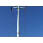 Flangeconnection Q345 Round Electrical Power Pole Transmission With AWS D 1.1 Standard for sale