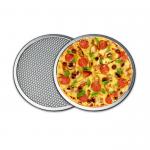 Durable 16 Inch Pizza Mesh Screen Metal Tray Seamless Aluminum Rim FDA Certificated  for sale