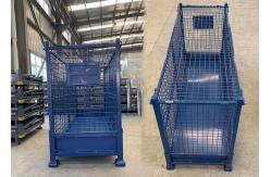 China Extended Stillage Lockable Pallet Cages For Lifting Full Wire Mesh 3000Kg supplier
