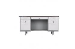 China Adjustable Standfoot KD Structure Double Pedestal Steel Office Desk supplier