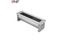 China Customized modules desk power connector aluminum alloy panel hidden desktop socket supplier