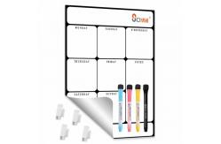China Soft  Whiteboard Sheets Reusable Calendar Planner Self Sticky Weekly Planner 17x11'' 17x13'' supplier