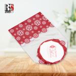 Food Packaging Stand Up Pouch With Cross Block Bottom And Cellophane Clear Treat