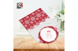 China Food Packaging Stand Up Pouch With Cross Block Bottom And Cellophane Clear Treat supplier