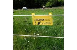 China PP Electric Fence Warning Sign supplier