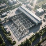 Prefab Warehouse Building Steel Structure Painted Surface Treatment for sale