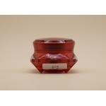 Red Diamond Shape Empty Cosmetic Pots ABS Plastic Cap OEM Design Available for sale