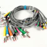 Edan Reusable 18-Lead ECG Cable 4mm Banana , IEC, EL16DIB181  For  Medical Machine for sale