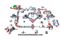 China Customized Floating Inflatable Aqua Park Inflatable Aquatics Park For Sea supplier