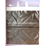 HDPE White Biodegradable Plastic Shopping Bags with Flexi Loop Handle for sale