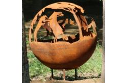 China Wood Burning Steel Outdoor Fire Pit Depth60cm/80cm/100cm/Custom supplier