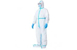 China ISO 13688 EN14126 PPE White Protective Coverall Suit  185cm supplier