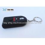 Non - Toxic Black Car Sound Music Keyring Battery Replaceable