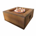 Indoor 800mm Garden Gas Fire Pits ISO9001 Corten Steel Brazier for sale