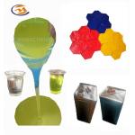 1:1 Mix Ratio Low Shrinkage 70 Shore A Polyurethane Liquid Rubber For Concrete Stamp for sale
