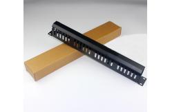 China Metal Plastic Ofc Termination Box , 19 Inch 1 U Rack Mount Cable Management supplier