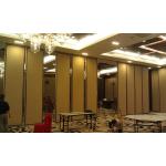Soundproof Folding Hotel Movable Partition Walls with Aluminium Track Wheels for sale