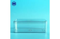 China Recyclable Square PET Packaging Box With Lid Non Spill BPA Free supplier