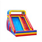 Red  Yellow Blue Industrial Inflatable Water Slides For Outdoor for sale