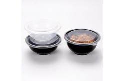 China 48oz Black Disposable Takeout Containers Easy Open Plastic Food Container supplier