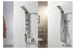 China Shower Panel Wall Mounted Thermostatic Black Spa Rainfall Bath Stainless Steel supplier