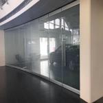 Movable Partition Walls Folding Glass Frameless Aluminium Glass Partition