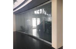 China Movable Partition Walls Folding Glass Frameless Aluminium Glass Partition supplier