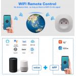 16A 20A Smart Light Socket Voice Activated Wireless Electric Socket Overload Protection