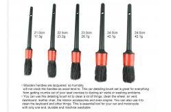 China 5pcs Car Cleaning Brush Kit Automative Detailing Brush 8.07 supplier