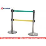 910mm Height Security Posts And Bollards , Retractable Belt Barriers Stainless Steel for sale