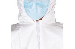 China Paint Spray Hospital Waterproof Medical MP Coverall With Hood And Elastic Wrist supplier