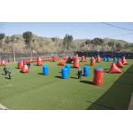 Custom High - Strength PVC Tarpaulin Weave String Structure Inflatable Paint Bunker