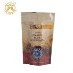 12oz Ziplockk Printed Box Pouch Coffee Bag Aluminum Foil Standing Up Pouch With Valve for sale
