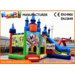 Giant Commercial Bouncy Castles / Sewed And Stitched Inflatable Bouncer For Kids for sale