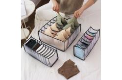 China Closet Foldable Underwear Storage Box For Bra And Panty Organizer supplier
