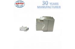 China Shielded STP Zinc Alloy RJ45 Keystone Jack 180 Degree Toolless CAT7 CAT5E supplier