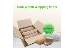 China Virgin Pulp Protective Honeycomb Kraft Paper 80gsm Cushion Paper Roll supplier