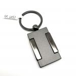 MOQ 500 Black Gun color Metal Keychain Holder with Customized Logo for for sale